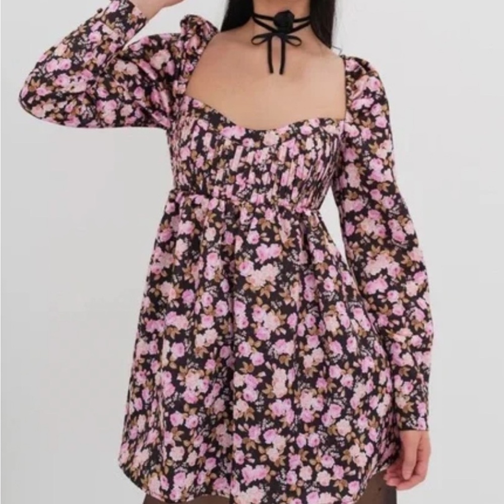 For love & lemon Kate long sleeve mini dress